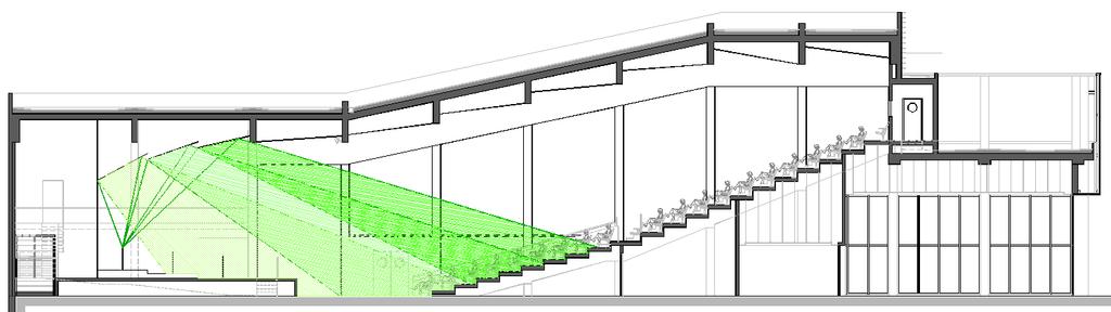 37 3 Proposal for Improvements 3.1 Improvement of the Geometry The ceiling above the stage consists of a horizontal reflective panel.