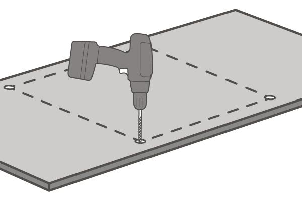 Cut-Outs When cutting-out for hobs, sinks or other inset items, double check measurements or use a jig or template - ensuring that it is clamped into position to avoid movement.