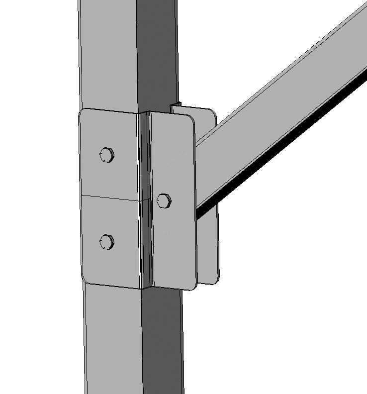 Repeat this step for the remaining inner bracket of the end wall. Inner Bracket Lower Section 1" Step 1: 1" Mark 6. 7.