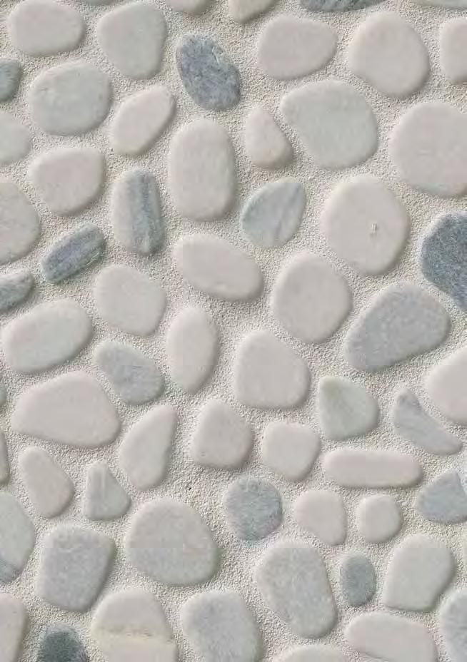 and White Pebbles Pattern Tumbled ID: