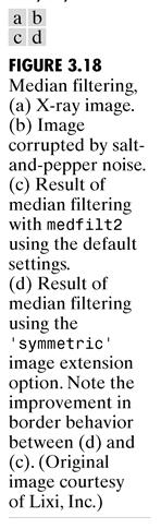 g=ordfilt2(f,1,ones(m,n)) min filter