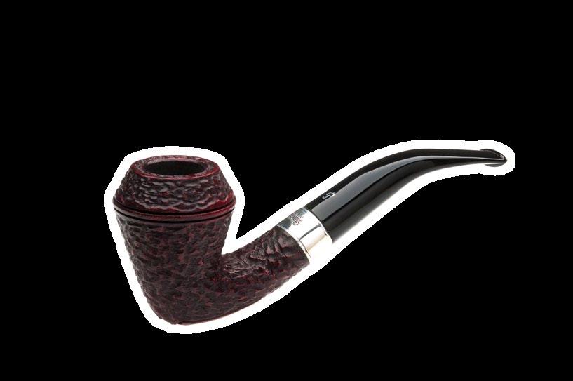 Each pipe is finished in a rich chestnut hue and is fitted with an acrylic fishtail mouthpiece and a hall marked sterling silver