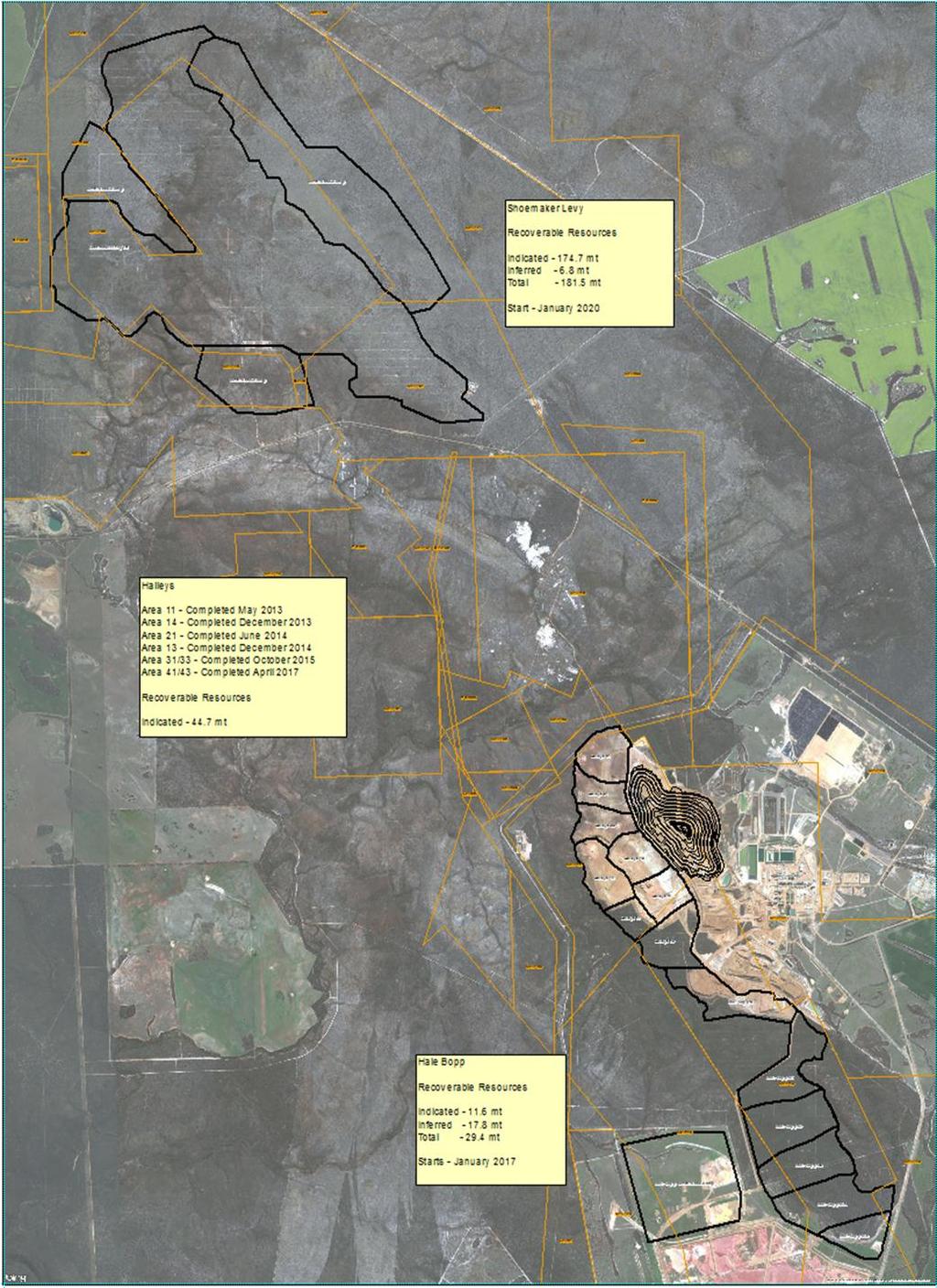 Ravensthorpe Recoverable Resources Mineral Recoverable Resources have been defined as the recoverable portion of the Mineral Resource contained within the life of mine pit profiles as developed