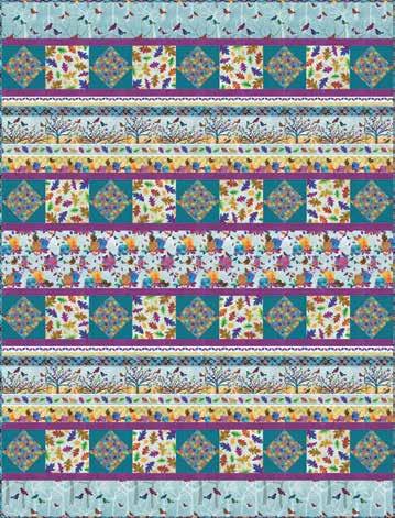 A Free Project Sheet NOT FOR RSAL Autumn Hues QUILT 2 Blue Version Green Version Featuring fabrics from the Autumn Hues collection by Alexa Kate Design for Fabric Requirements Blue Version (A)