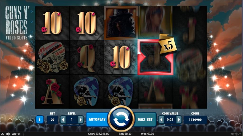 The Appetite for Destruction Wild can not be activated when 3 Bonus symbols appear anywhere on the reels or if Legend Spins has already been activated.