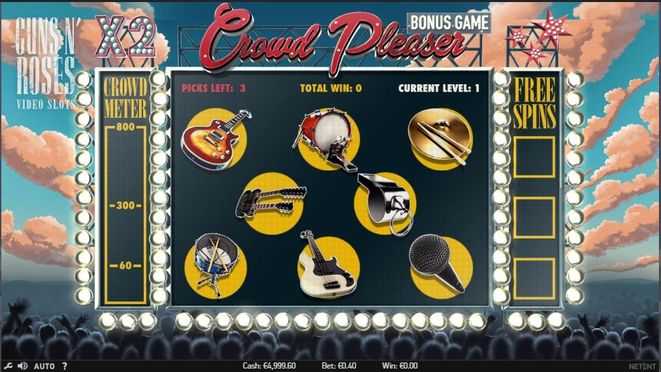 The Encore Free Spins are played when the Bonus game is complete and any wins have been collected.