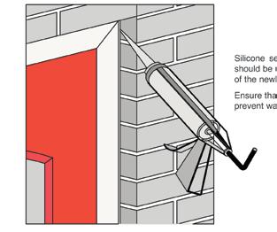 Sealing around the perimeter Silicone sealant or similar suitable product should be used to