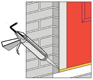 Ensure that an adequate barrier is formed to prevent water ingress/air leakage.