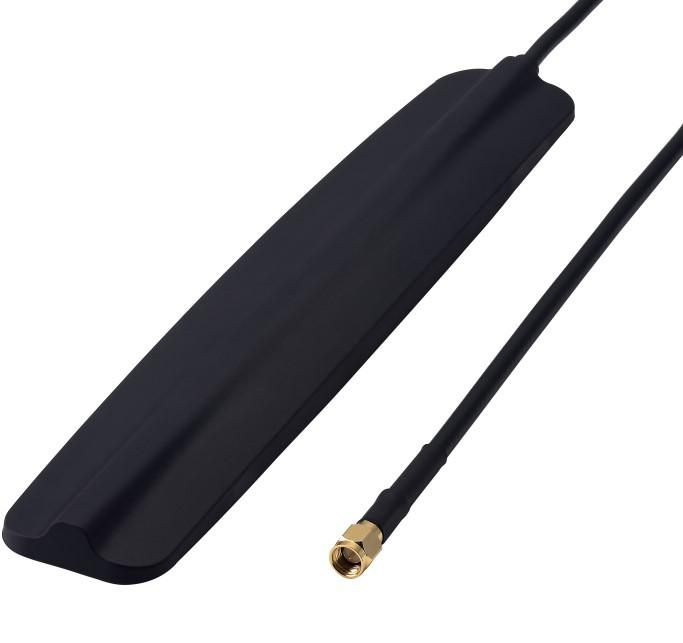 01.A.301111 Product Name : Wide-band Omni-directional Low Profile 400~470MHz Adhesive Glass Mount Antenna For ISM/ TETRA/CDMA 450/