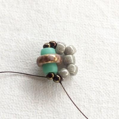 them loop beads )) 6) Count five core beads