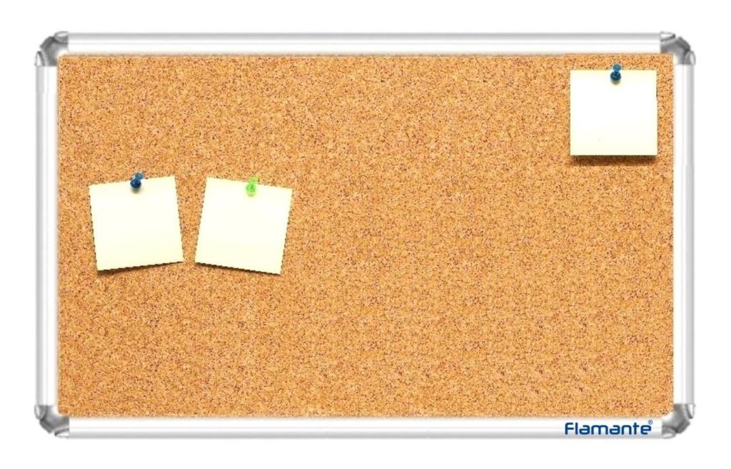 FLAMANTE cork Board Surface cork sheet Up to 900 mm x 1200 mm single cork sheet Bigger boards with joint in surface