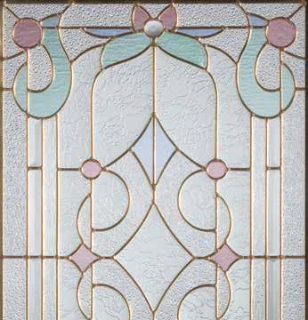 1410 Art Deco Stained Glass Collection Pink Cathedral Green Cathedral Blue Cathedral Rain If you want a colorful and festive look for your home, look no further than this magnificent design.
