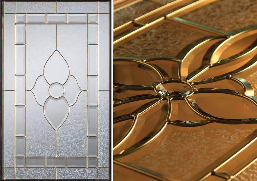 Flowers are the inspiration for this stylish set of door lites.
