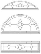 1008 Traditional Stained Glass Collection A rich heritage can be found in this traditional stained glass profile.