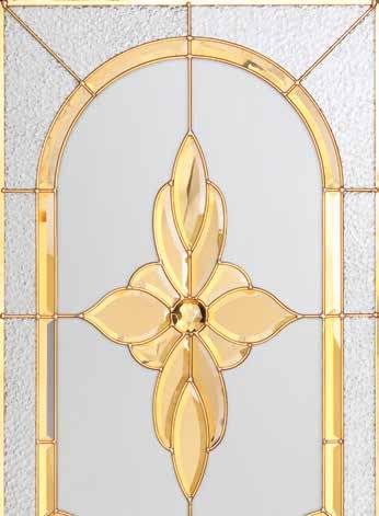 1301 Traditional Stained Glass Collection This series features an intricate glass and mirror pattern that combines the richness of a stained glass window with the jewel-like reflections of its gold
