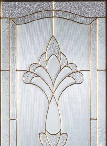 1370 Traditional Stained Glass Collection Anchored by a delicate floral inspired centerpiece, this series is the perfect choice when a simple distinctive look is the goal.