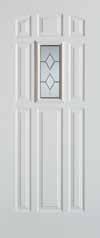 1102 Geometric Stained Glass Collection Rectangular and diamond shaped glass elements are brought together in this series to create understated elegance for your homes entryway.