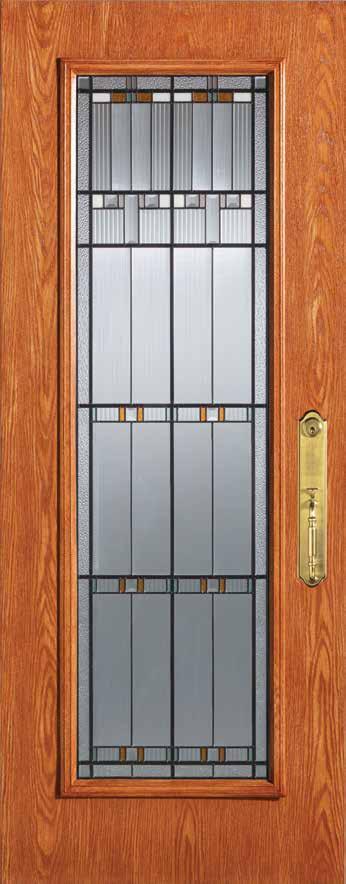 Fiberglass Woodgrain Door Collection (FW) Textured fiberglass can provide the richness of a real wood door without all the associated maintenance issues.