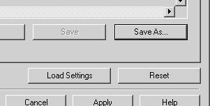Personal Function Settings Saving the Settings Click the [Save As] button or [Save] button. \ The specified Personal Function settings are saved.