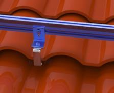 For additional waterproofing install a long strip of EPDM foam gasket between the EZ Tile Hook and the top edge of the lower tile.