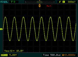 Voltage Gain (V/V) Voltage Gain (V/V) 2 8 6 4 2 Figure 8: Frequency Response of Filter 3 with R2 + % 2 8 6 4 2 Figure 9: Frequency Response of Filter 3 with R2 % Part III Outputs of the Wien-Bridge