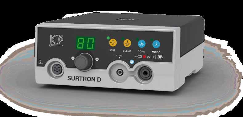 SURTRON 50D // 80D 50D 80D SURTRON 50D is a radiofrequency electrosurgical unit suitable for minor monopolar surgery.