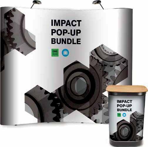 Impact Pop-up Bundle - Best selling Pop-up bundle comes complete with mag bars, hangers and kickers and one roll of magnetic