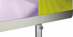Easy to secure and change the message. Name...Info Stand angled...info Size display portrait (mm)...a4 (210x297) Size display landscape (mm).