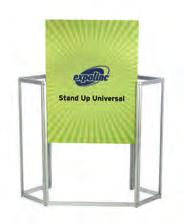 The Stand Up package includes frame, top shelf, internal shelf and padded nylon carrying bag with shoulder