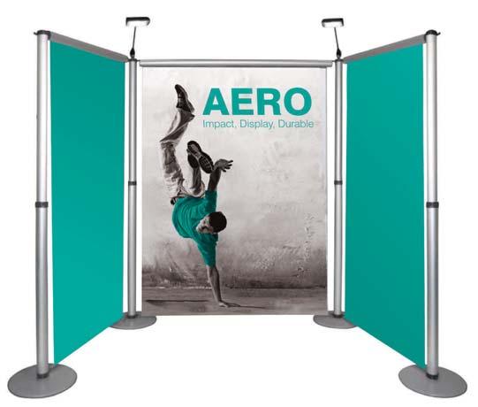 Grand Format Banners Aero (Modular) 1000mm (wide) 1500mm (wide) 2000mm (wide) UB213-1000 UB213-1500 UB213-2000 - Adjustable graphic heights 1010mm/1510mm/2010mm - Linkable and reconfigurable roller