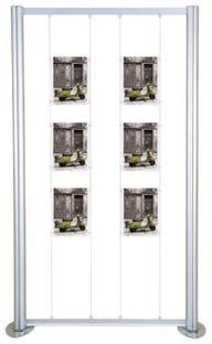 designservice LK031-001 - Exec Wave with 2 LCD mounts & 4 shelves LK030-003 - Exec Curve with 6 literature holders LCD Graphic Panel kit LK025-C to E