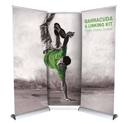 LIFE TIME 7Banners / Roller Premium Choose any of our premium banners with top Linear channel and suspend an extra graphic between both roller banners.