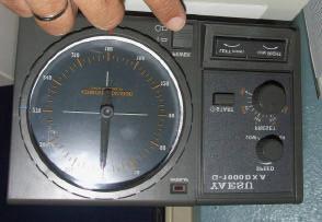 The controller should light and the display should show the current beam heading of the antenna on the digital display.