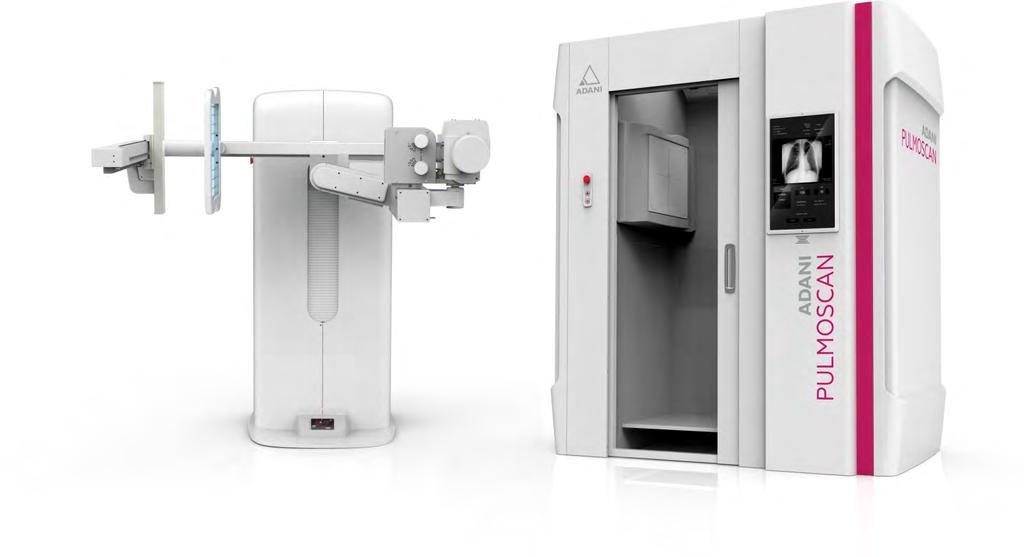 2 3 CHEST RADIOGRAPHY PULMOSCAN X-RAY CHEST SCREENING SYSTEM COMPLETE PULMONARY FUNCTION TESTING IN ONE DEVICE џ The PULMOSCAN combines ease of use, quality of design and stunning visual appeal while