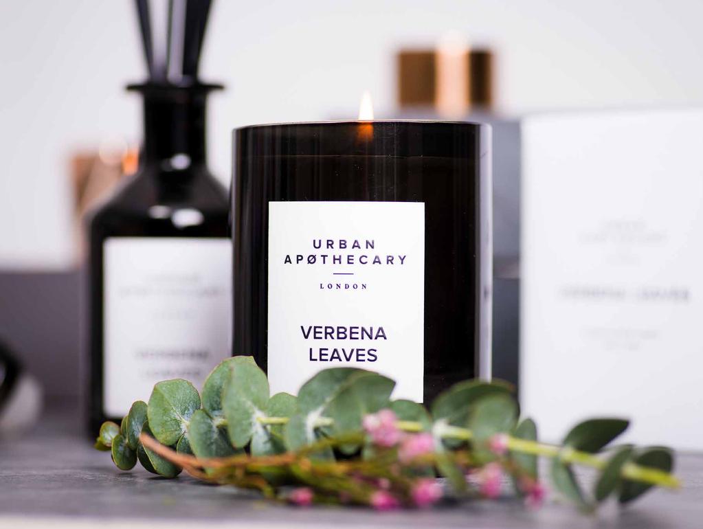VERBENA LEAVES Refreshing and revitalising. Like a butterfly bursting from chrysalis, the scent of verbena leaf crushed between finger and thumb is transformative.