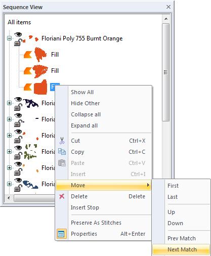 128 CHAPTER 9 Design Editing 2 Do one of the following: In the design workspace, right-click the segment and choose Move Next Match.