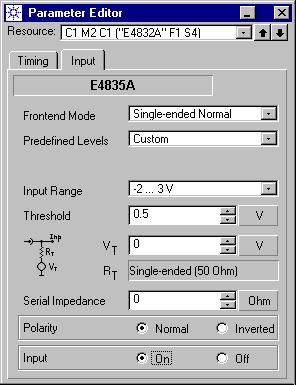Example of a Fast Eye Mask Measurement Preparing the Measurement 3 Set the Frontend Mode of the analyzer frontend to Single-ended Normal.