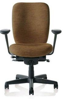 Virginia Correctional Enterprises Engage task chair provides high-performance, ergonomic seating. The seat and back moves with you via a synchrotilt control for enhanced comfort.