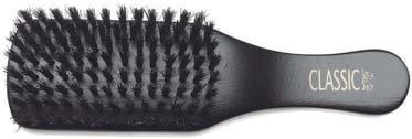 Classic wood black Brushes - Flat Brushes 147 84503 12 / Classic 56 Pure boar bristle brush, flat - natural wood finish.