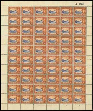 Z 2c. and 25c. ultramarine, Req. B 8c. and postwar 10c. (without requisition number), fine to very fine and fresh unmounted mint. S.G.
