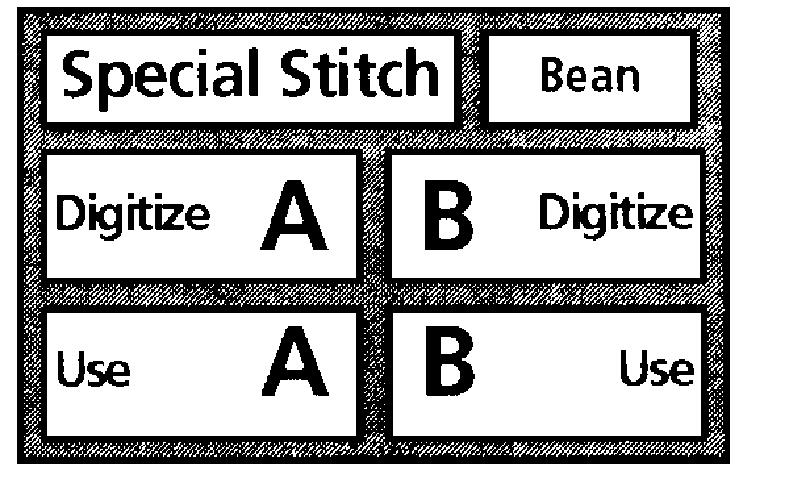 5-16 Movable Menu Functions Special Stitch The Special Stitch feature allows you to digitize a "design" to be used when generating a single stitch.