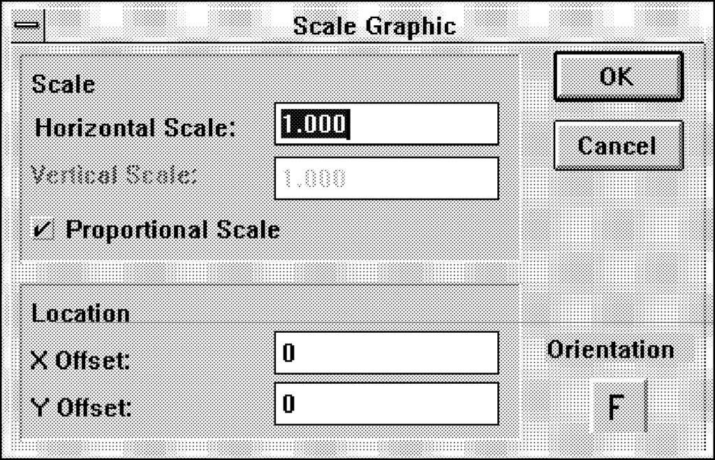 Scale Graphic 7-15 This dialog not only allows you to scale the graphic, but also lets you control the