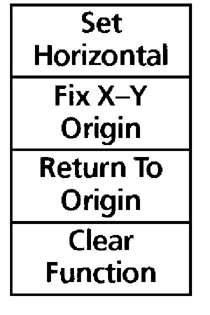 Set Horizontal 5-5 Set Horizontal This function is used at the beginning of your digitizing session, immediately after you enter the Mk1 to establish the design origin and start the digitizing