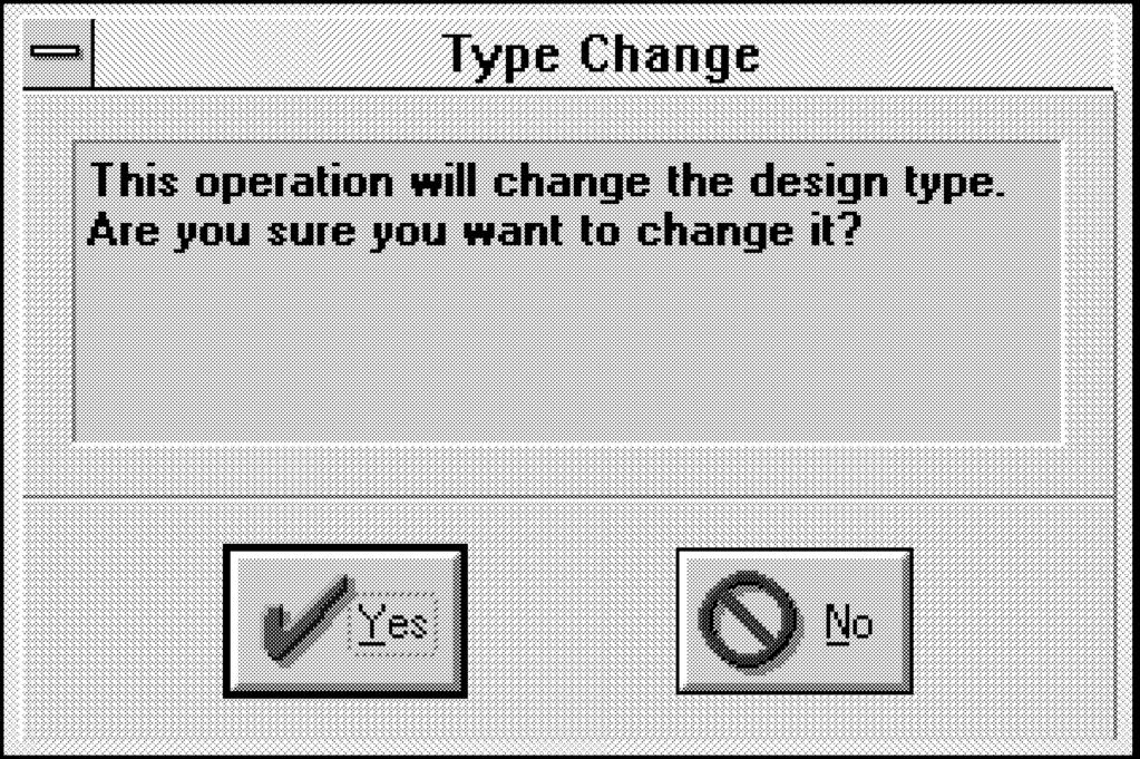 All Designs 1-11 Condensed Data <-> Expanded Data Switch When in a condensed design, if you switch to an expanded format stitch list you will encounter the Type Change dialog box (shown in Figure