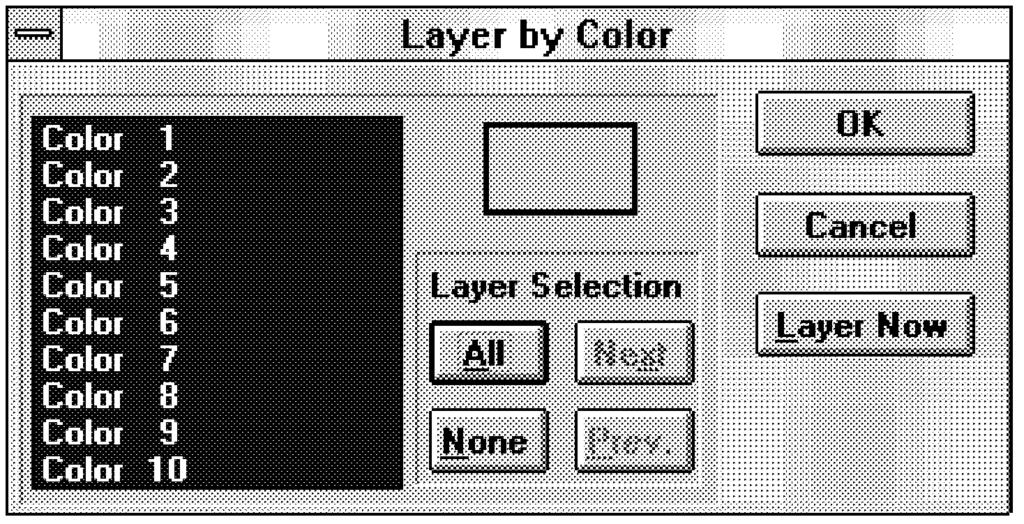 Save Changes 1-31 To select an area you wish to modify by using Layer By Color refer to the following steps. 1. Bring the design that you wish to edit into the Layout window. 2. Click on the design.