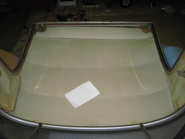 At the time of this order, also order the headliner, seal, weather strip kits and necessary wood parts from Bill.