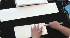 Keep the folded edge facing closest to you and a firm hand on top of the paper while