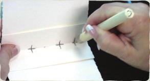 Cover the card in glue and stick down to your decorative paper.