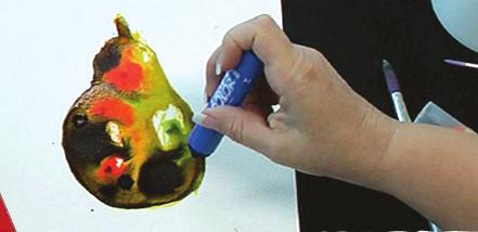 Mega Markers Pear Artwork Micador Mega Markers create amazing results when mixed with water.