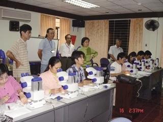 National coordination of the JSPS Coastal Marine Science Program in Vietnam 207 Fig. 5. A: Training course on methods of zooplankton ecology and identification in Hai Phong City, 2005.